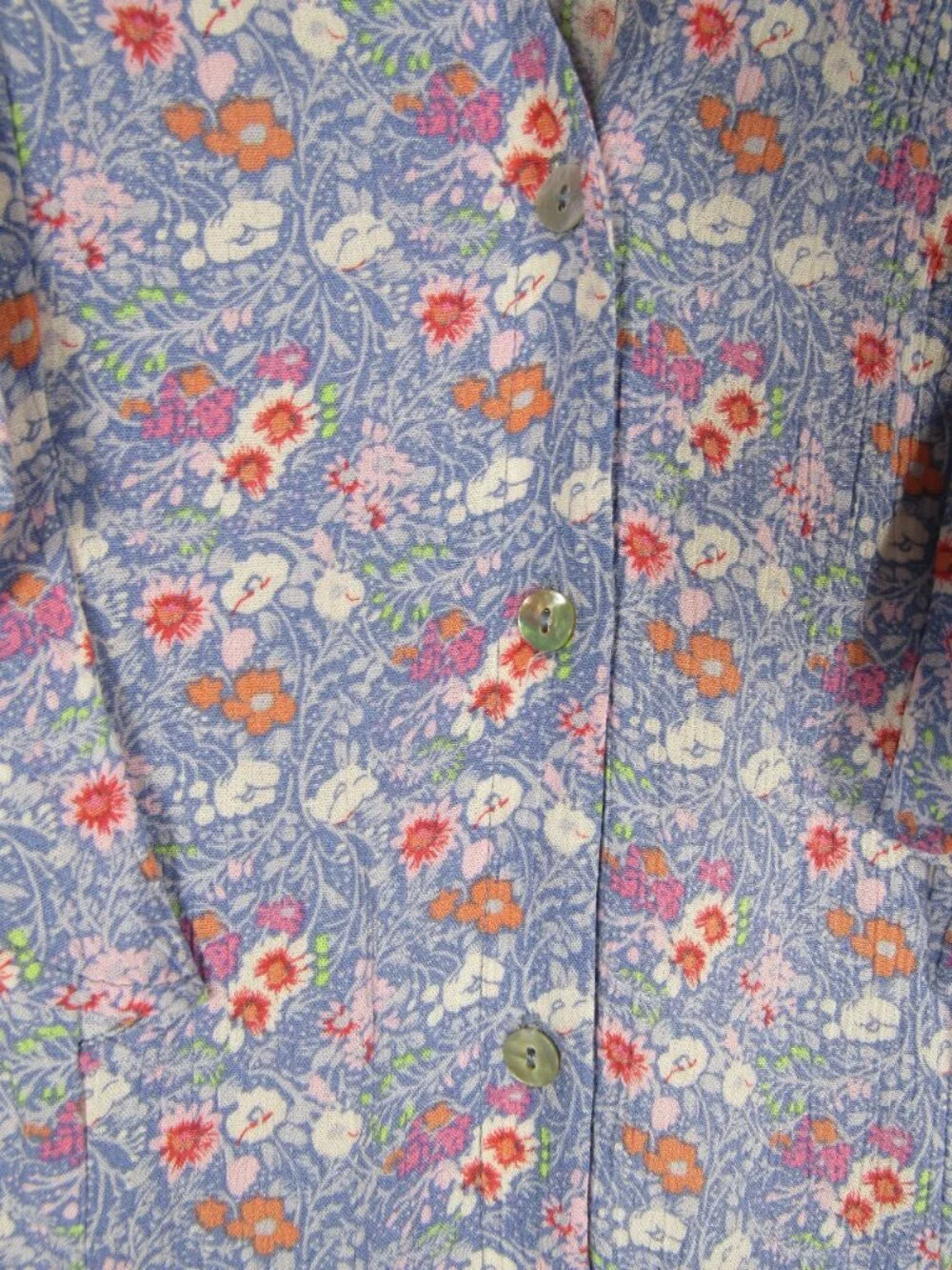 Lily Rose Blue Floral Sleeveless Romper Women's size Medium Boho Summer Garden